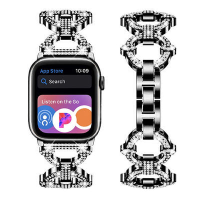 Bling-Diamant-Link-Armband für die Apple Watch
