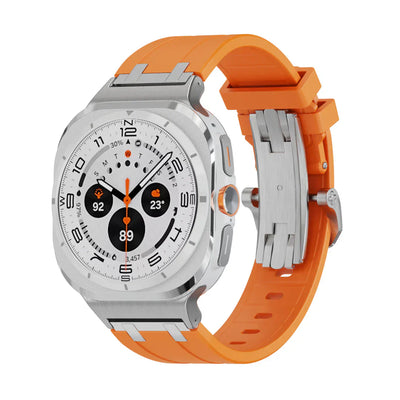 AP Schmetterlingsschnalle Silikonband für Samsung Galaxy Watch Ultra