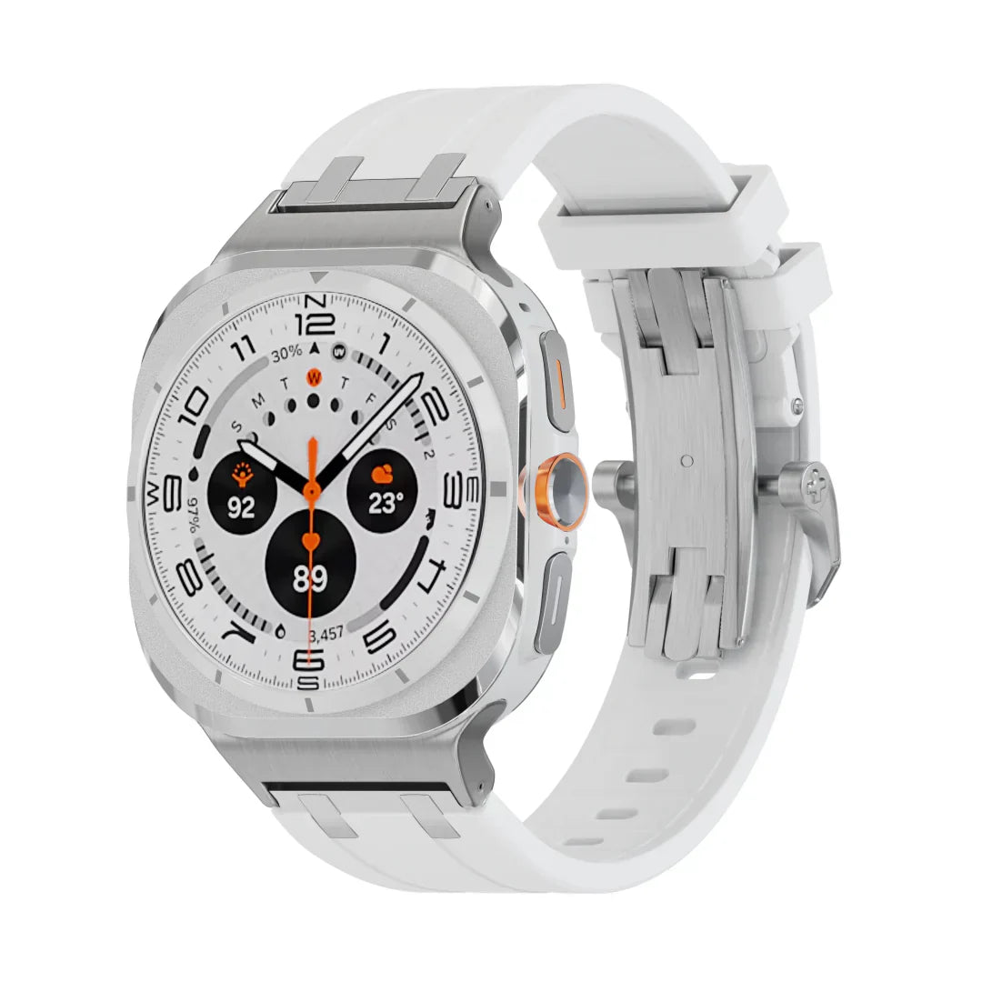 AP Schmetterlingsschnalle Silikonband für Samsung Galaxy Watch Ultra
