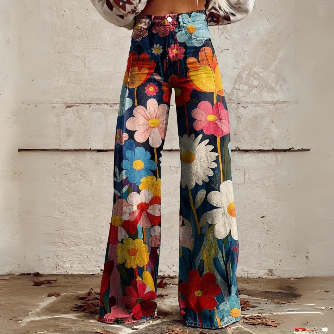 Gemusterte Hose für Damen