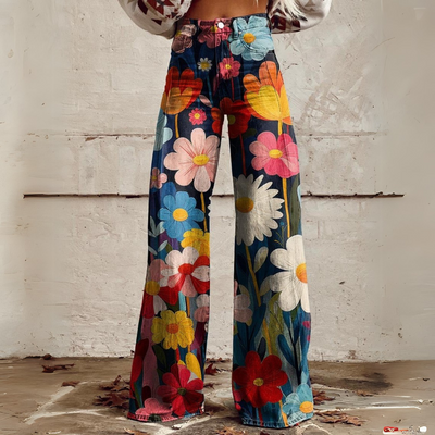 Gemusterte Hose für Damen