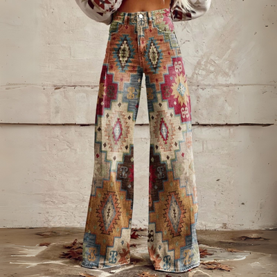 Gemusterte Hose für Damen