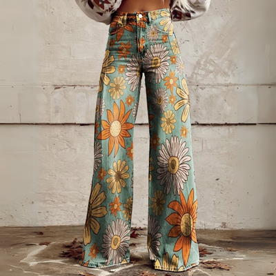 Gemusterte Hose für Damen