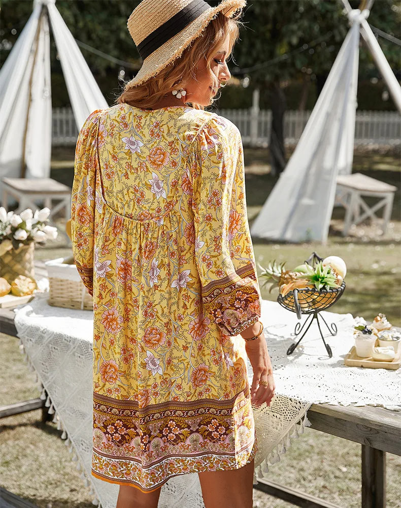 Aurelia | Bequemes Blumenkleid für stilvolle Frühlingsmomente