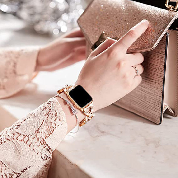 Bling-Diamant-Link-Armband für die Apple Watch