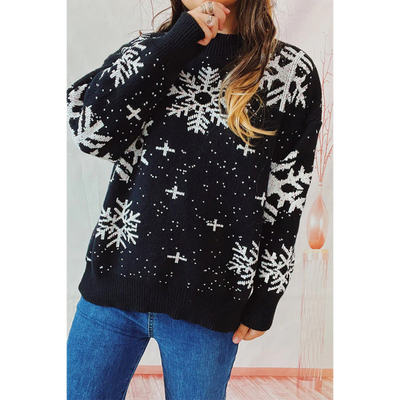 Schneeflocken-Pullover für Damen
