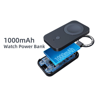 Smart Keychain Power Bank Schnellladung für Apple Watch / Samsung Watch