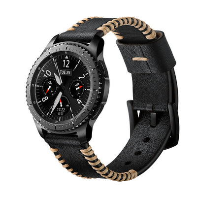 Leder Handgenähter Armband für Samsung Galaxy Watch 4/5/6/7-20mm