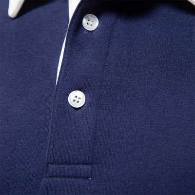 Klassisches Langarm-Poloshirt für Herren
