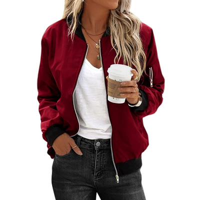 Reißverschluss-Leichtjacke für Damen