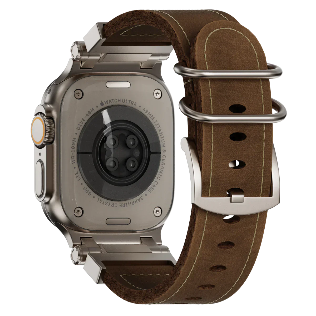 Taktisches Lederarmband für die Apple Watch