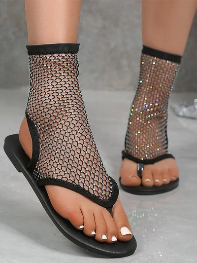 GlimmerMesh™ – Funkelnde Mesh-Sandalen