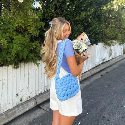 KnitCarry™ | Chunky Knit Tote