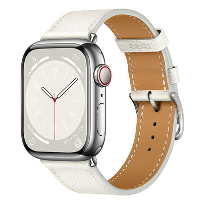 Echtes Lederhandgelenkband für die Apple Watch, handgenäht