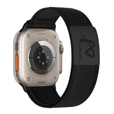 Lederlabel Trail Loop Nylon Band für die Apple Watch