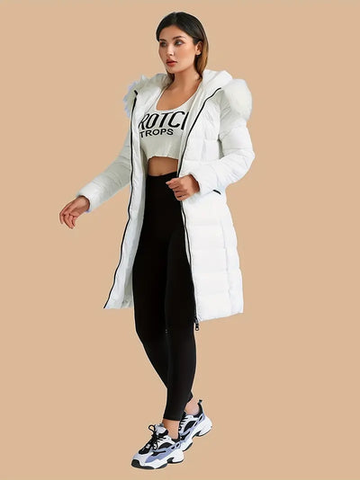 Damen Winter Parka – Warm, Dick, Mit Flauschigem Faux-Fur