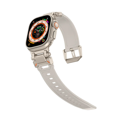 Neues Titan-Metallkopf-Silikonband für die Apple Watch
