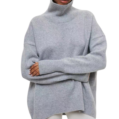 Pullover mit hohem Kragen für Damen