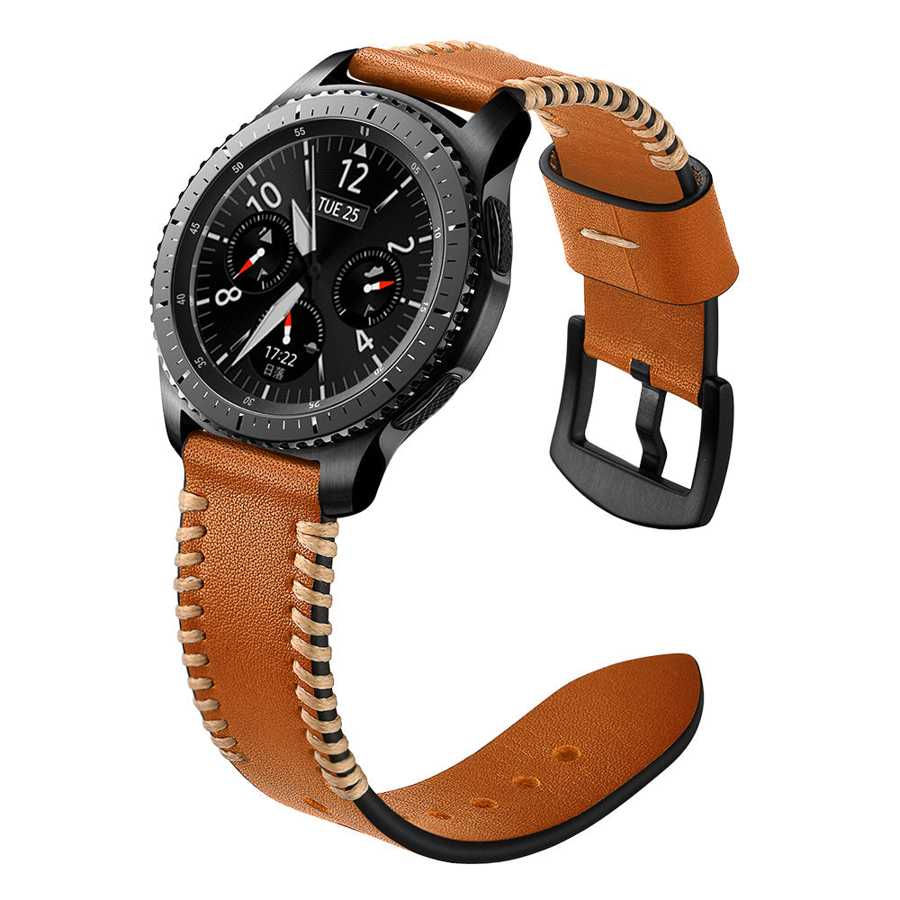 Leder Handgenähter Armband für Samsung Galaxy Watch 4/5/6/7-20mm
