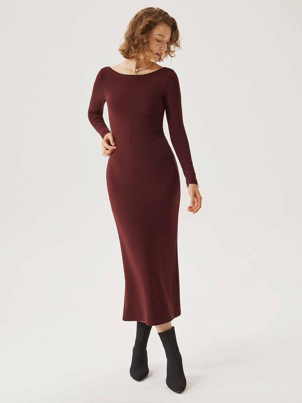 Clarisse – Rückenfreies Brami-Midikleid für Damen