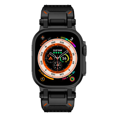 Neue Titan-Metallkopf-Lederarmband für Apple Watch