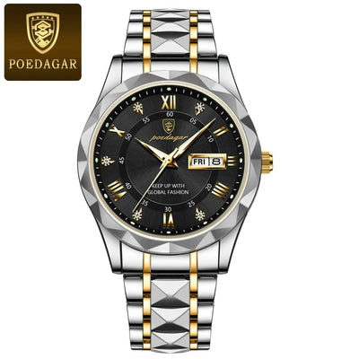 Wasserdichte Luxus-Herrenarmbanduhr von der Top-Marke mit Leuchtfunktion