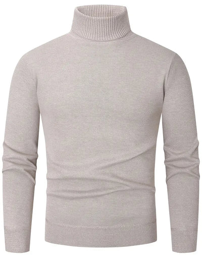 Herren Turtle Neck Pullover – Fleecegefüttert Warm