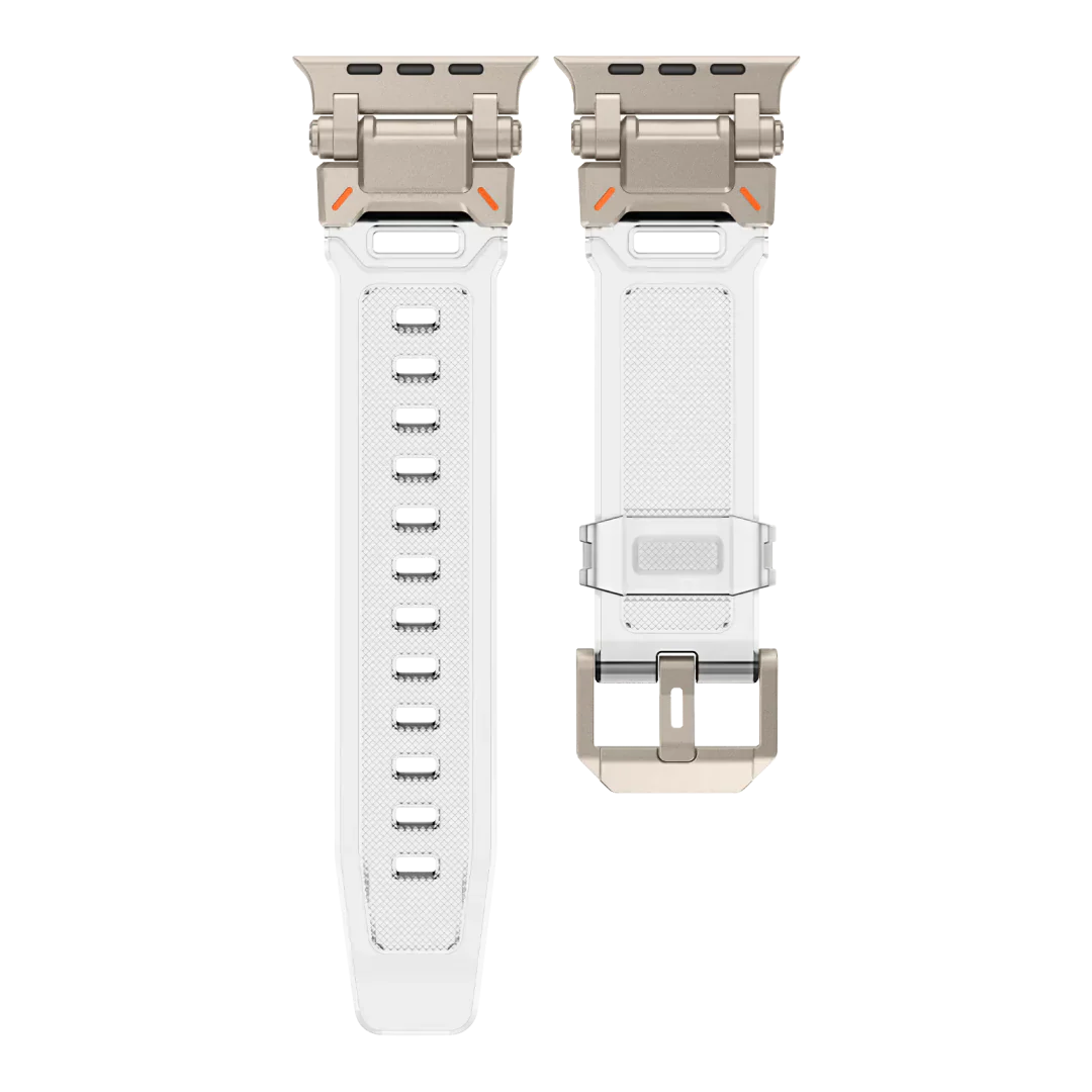 Neues Titan-Metallkopf-Silikonband für die Apple Watch