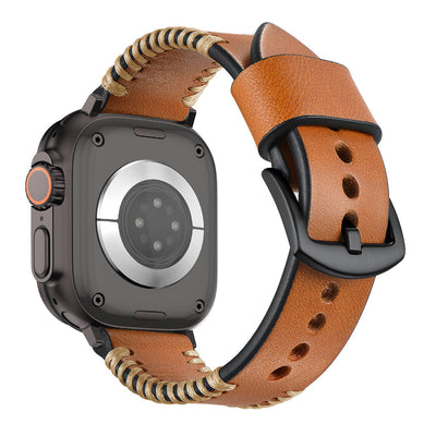 Leder Handgenähter Armband für die Apple Watch
