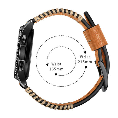 Leder Handgenähter Armband für Samsung Galaxy Watch 4/5/6/7-20mm