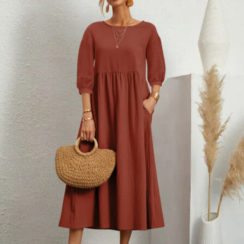 Lucia Bellezza | Elegantes, Luftiges Leinenkleid für Jede Gelegenheit