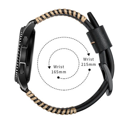 Leder Handgenähter Armband für Samsung Galaxy Watch 4/5/6/7-20mm