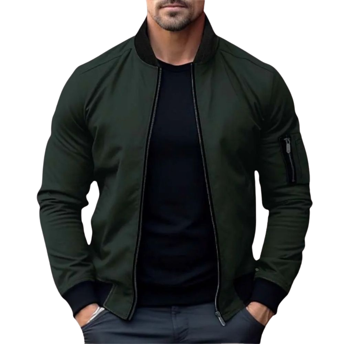 Reißverschlusstaschen Jacke für Herren