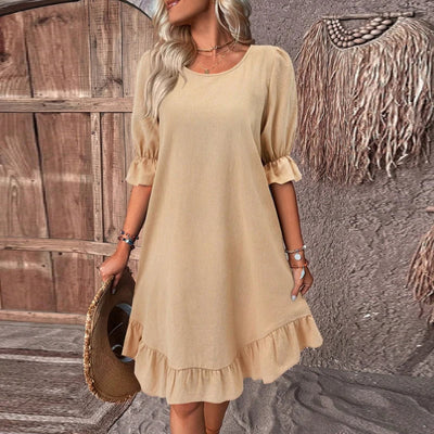 Celestina | Stilvolles Sommerkleid mit Puffärmeln für jeden Anlass