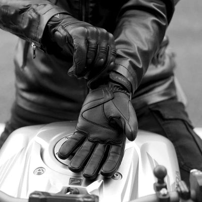 Leder Touchscreen Moto-Handschuhe Wasserdicht