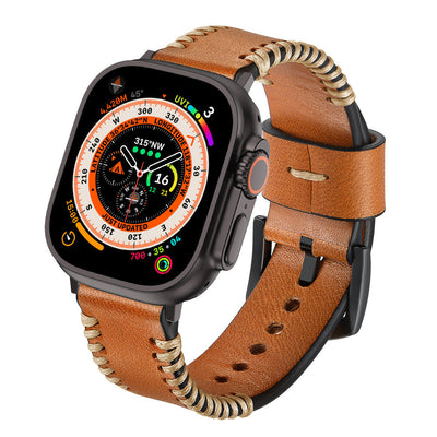 Leder Handgenähter Armband für die Apple Watch