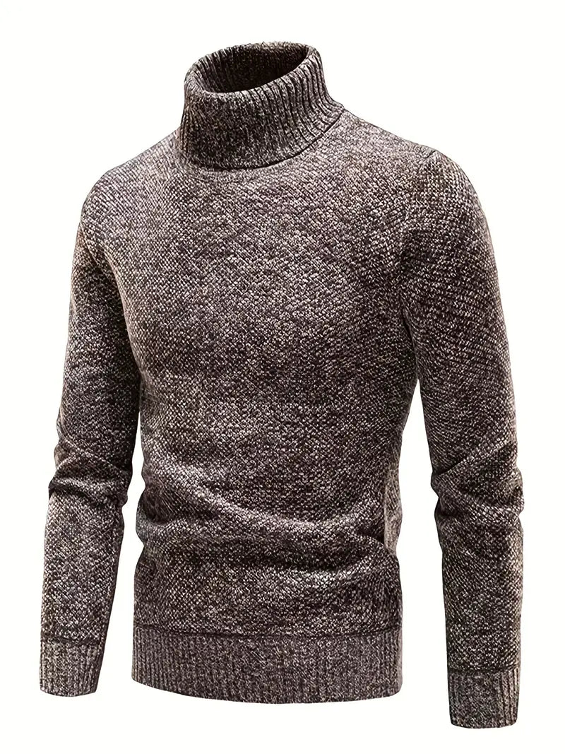 Rollkragenpullover – Lässig, Warm, Polyester Strick