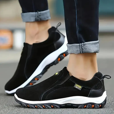 Sportliche Slip-On Sneakers Komfortable Solide Farben für Alltag