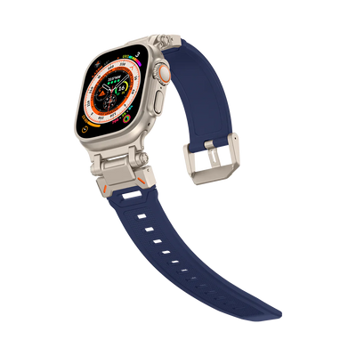 Neues Titan-Metallkopf-Silikonband für die Apple Watch