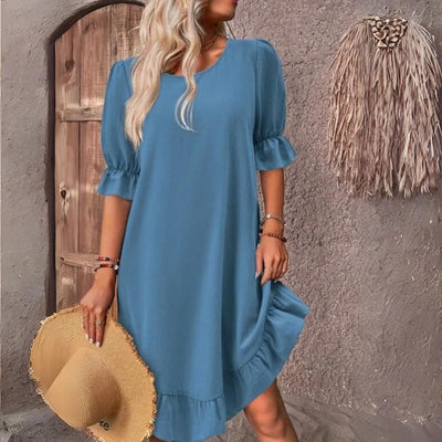 Celestina | Stilvolles Sommerkleid mit Puffärmeln für jeden Anlass