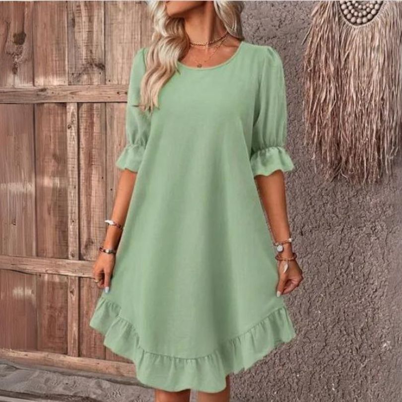 Celestina | Stilvolles Sommerkleid mit Puffärmeln für jeden Anlass