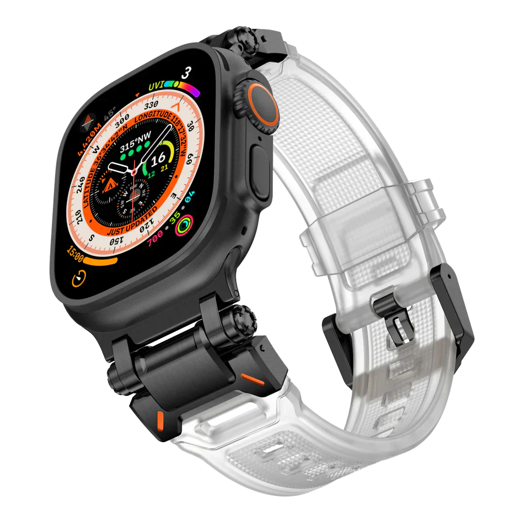 Neues Titan-Metallkopf-Silikonband für die Apple Watch