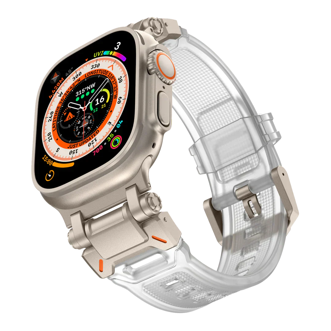Neues Titan-Metallkopf-Silikonband für die Apple Watch
