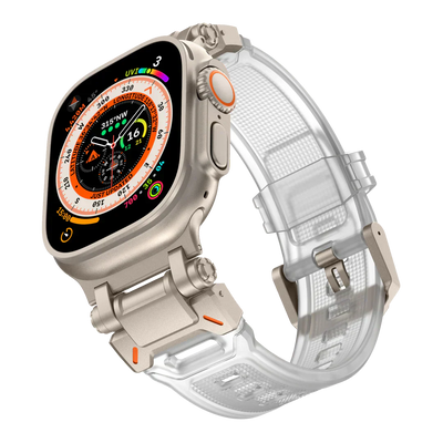 Neues Titan-Metallkopf-Silikonband für die Apple Watch