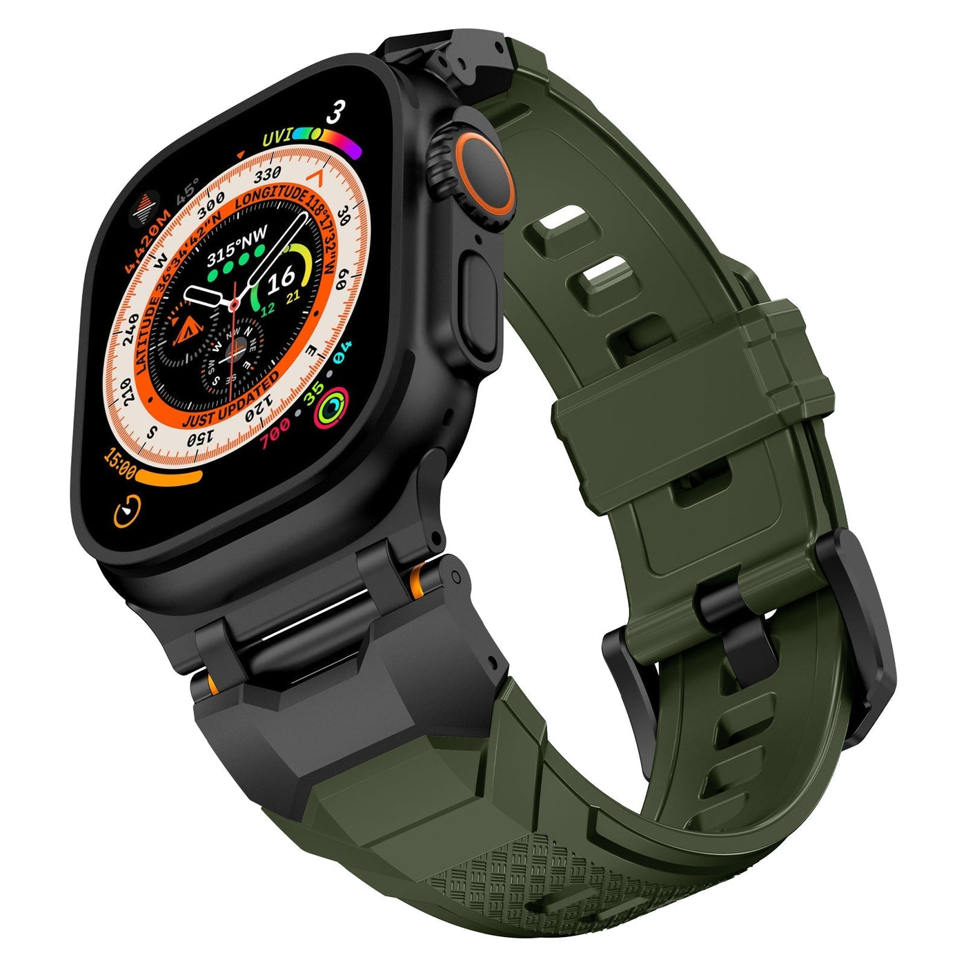 Scharfe Flügel FKM Gummiband für Apple Watch