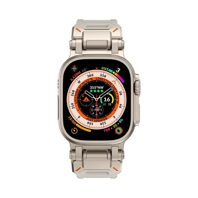 Neues Titan-Metallkopf-Silikonband für die Apple Watch