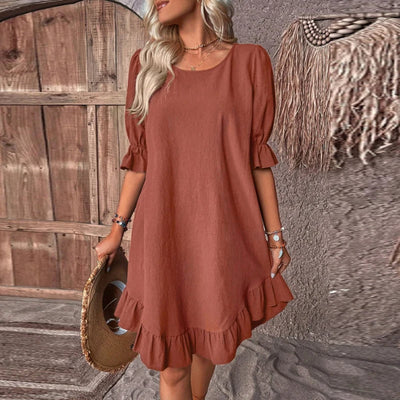 Celestina | Stilvolles Sommerkleid mit Puffärmeln für jeden Anlass
