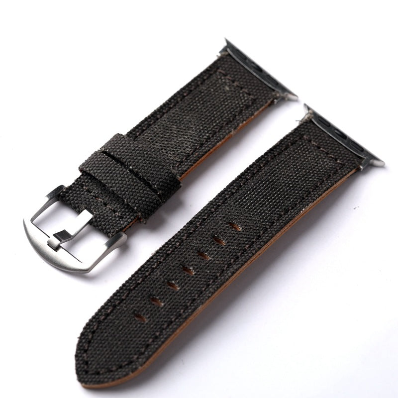 Canvas-Lederarmband für die Apple Watch