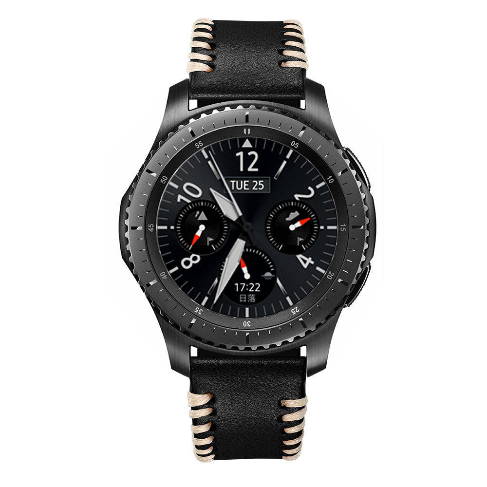 Leder Handgenähter Armband für Samsung Galaxy Watch 4/5/6/7-20mm