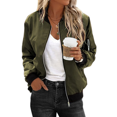 Reißverschluss-Leichtjacke für Damen